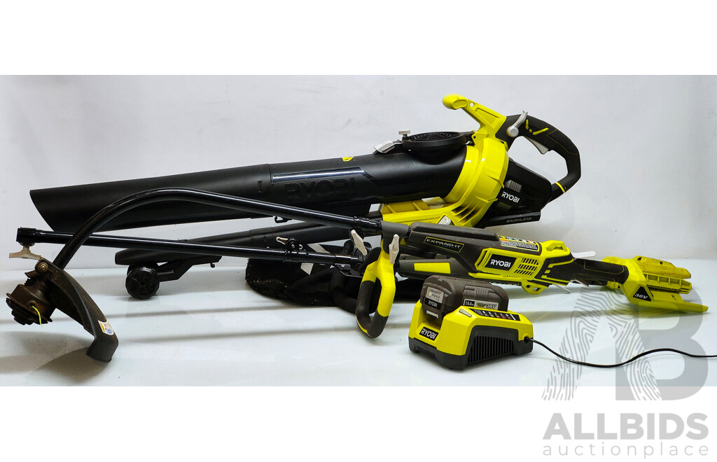 RYOBI Set of 36V Cordless Power Tools and Battery Charger