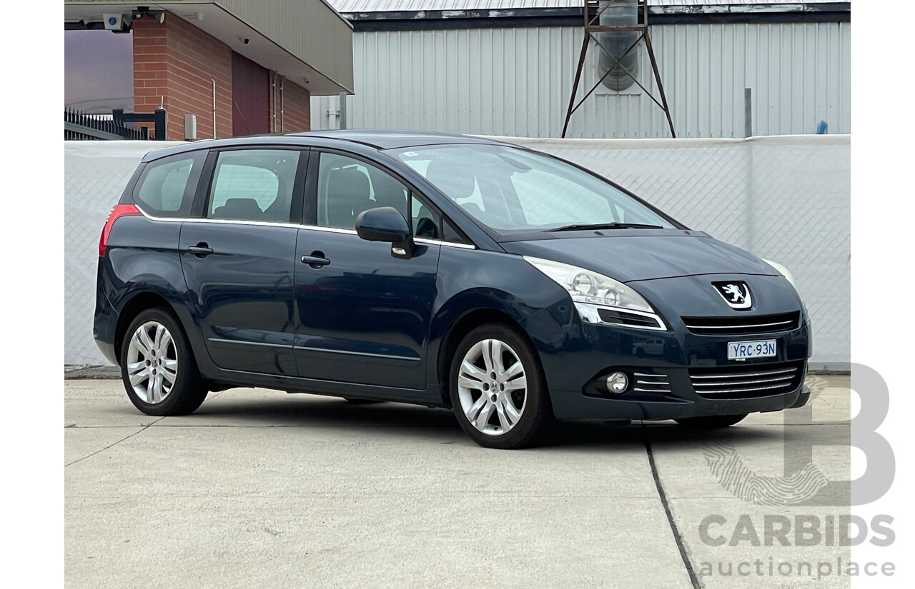 05/13 Peugeot 5008 ACTIVE 1.6T FWD  4D Wagon Blue 1.6L