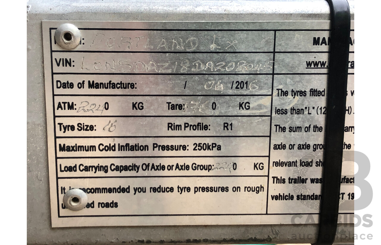 2016 Ezytrail Portland LX 5.3m (17ft) Off Road Soft Floor Camper Trailer