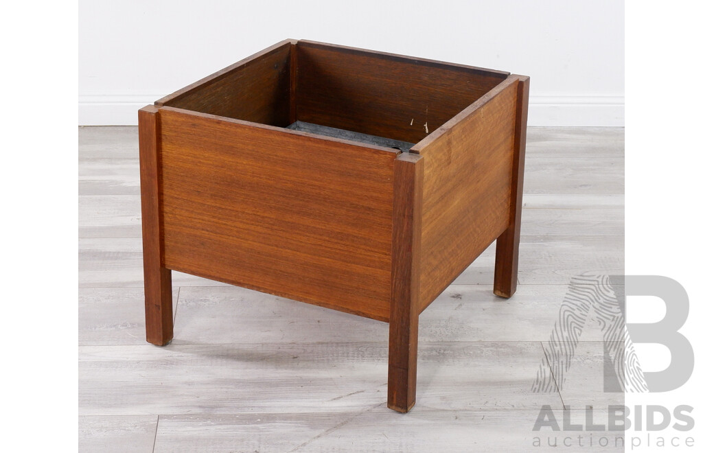 Mid Century Indoor Timber Planter Box