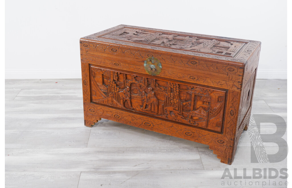 Large Vintage Camphor Chest