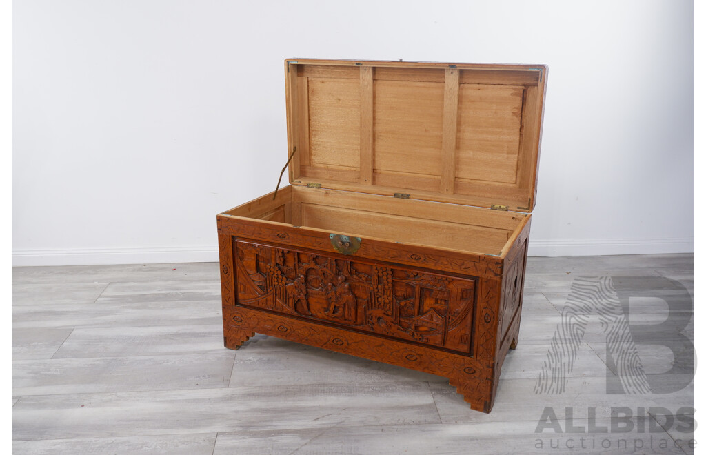 Large Vintage Camphor Chest
