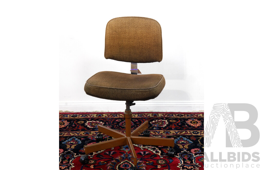 Vintage Metal Framed Desk Chair