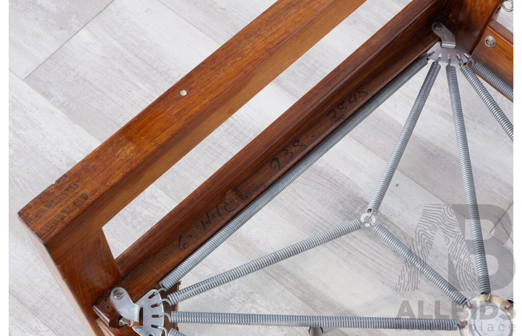 Mid Century Blackwood Framed Lounge Suite