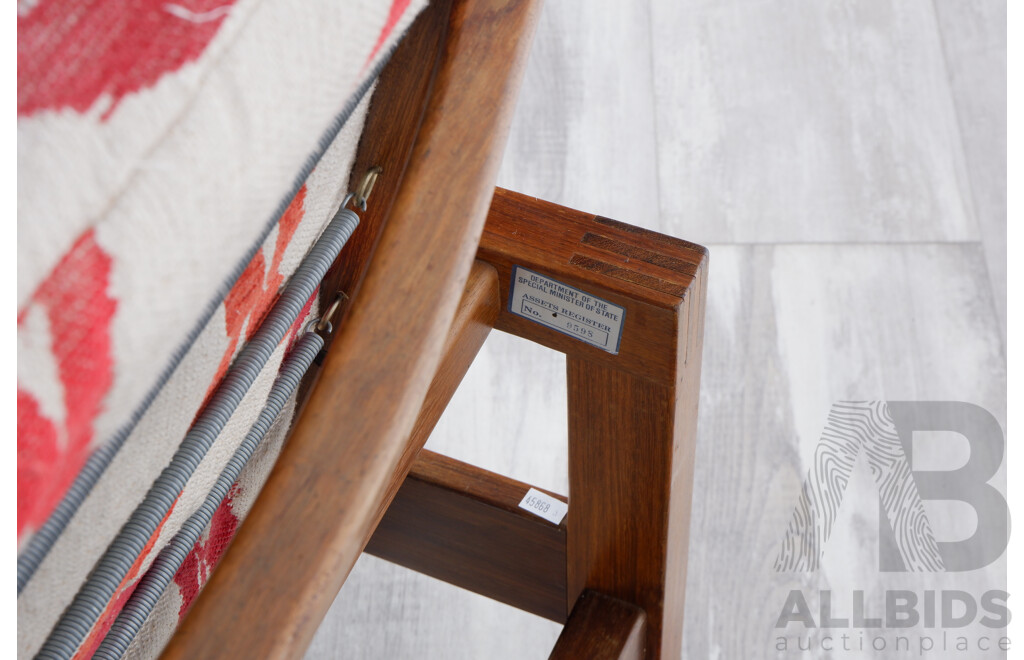 Mid Century Blackwood Framed Lounge Suite