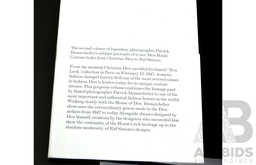 Dior Couture, Patrick Demarchelier, Rizzoli Publishing & Volume II of the Series, Both Hardcover with Duct Jackets