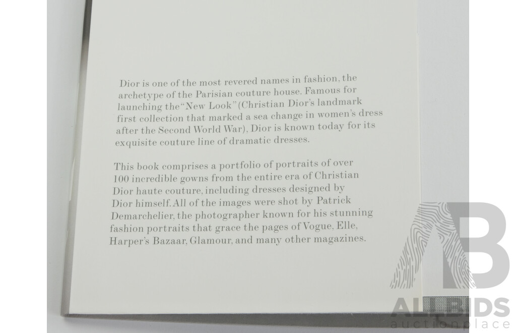 Dior Couture, Patrick Demarchelier, Rizzoli Publishing & Volume II of the Series, Both Hardcover with Duct Jackets