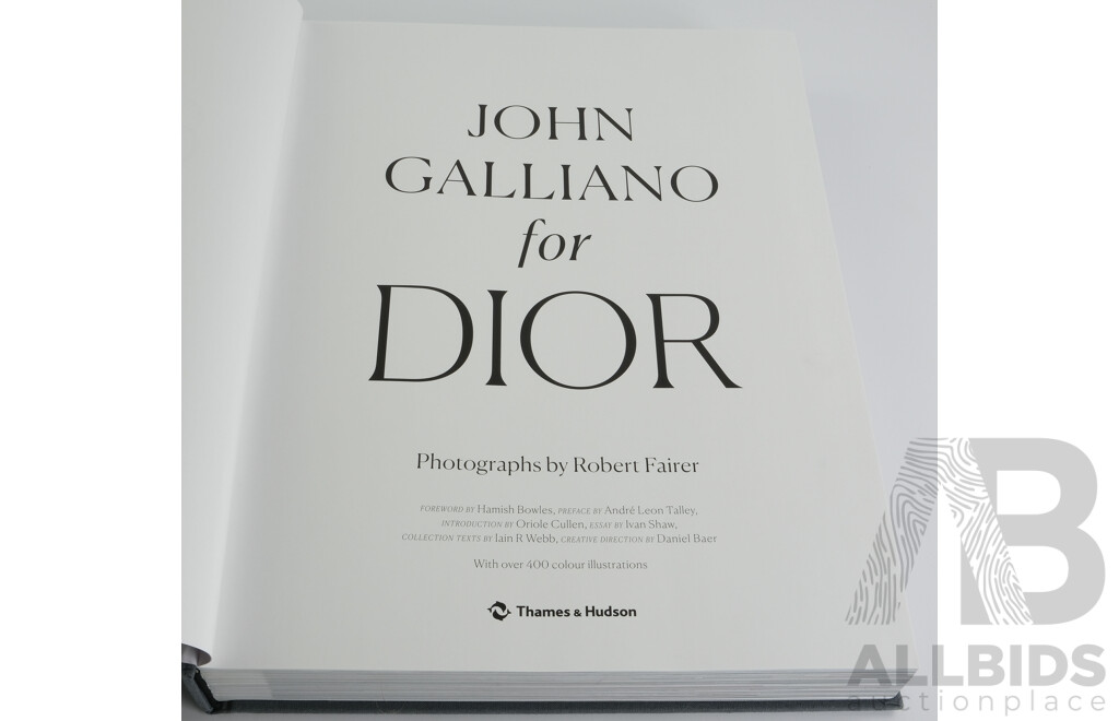 John Galliano for Dior, Thames & Hudson, Cloth Bound Hardcover