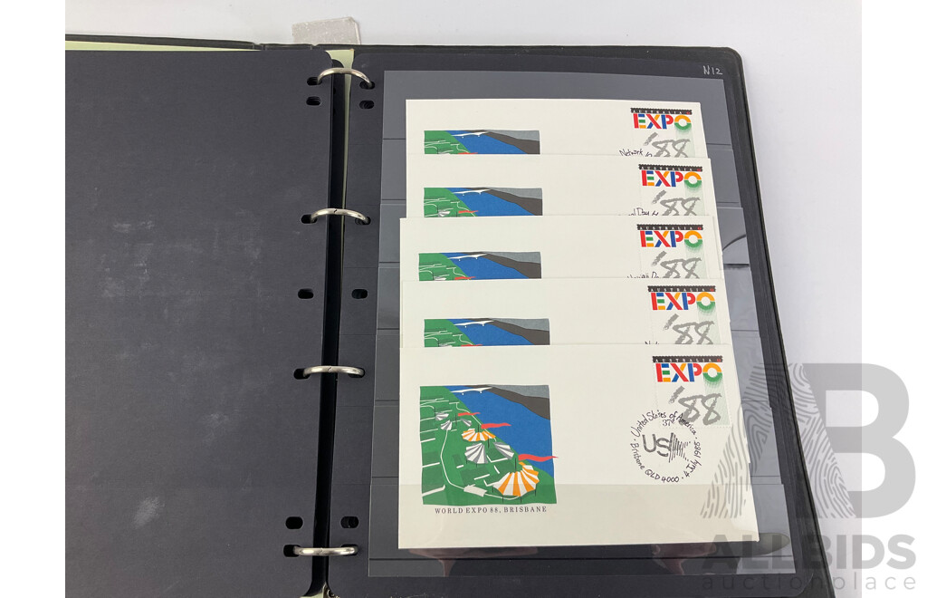 Australian 1984/88 Mint Stamp Blocks with 1988 First Day Covers
