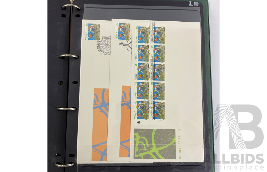 Two Albums of Australian First Day Covers, Examples Spanning 1986 to 1990