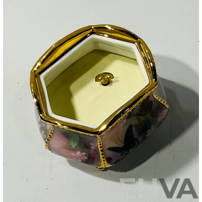 Vintage “flights of Fancy” Porcelain Music Box Playing “wind Beneath My Wings” From Lena Liu’s Enchanted Wings Heirloom Porcelain Music Box Collection