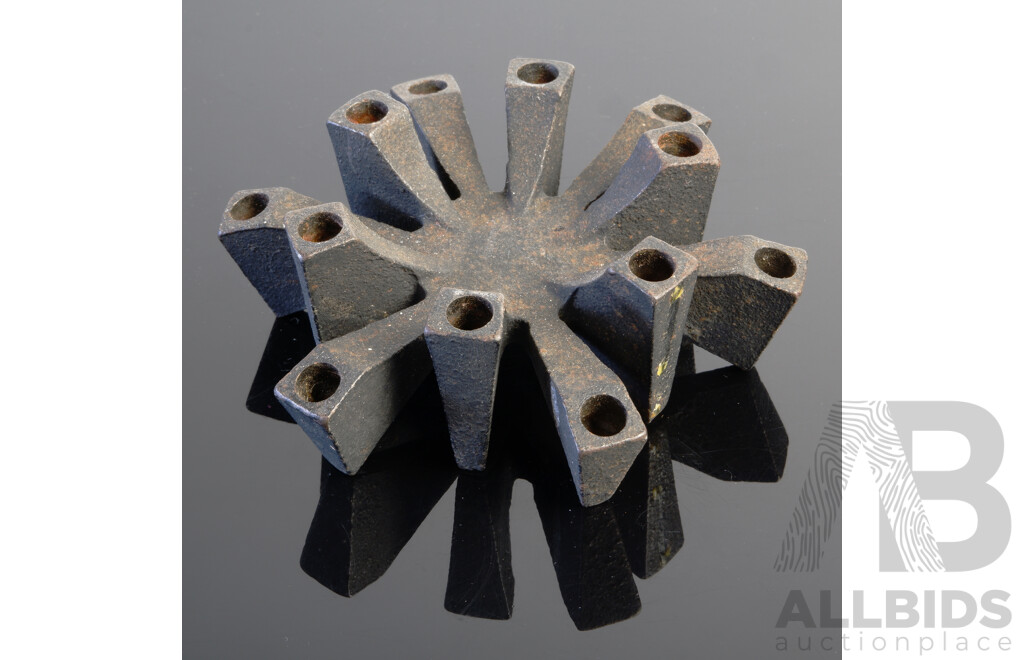 Retro Japanese Metal Taper Holder