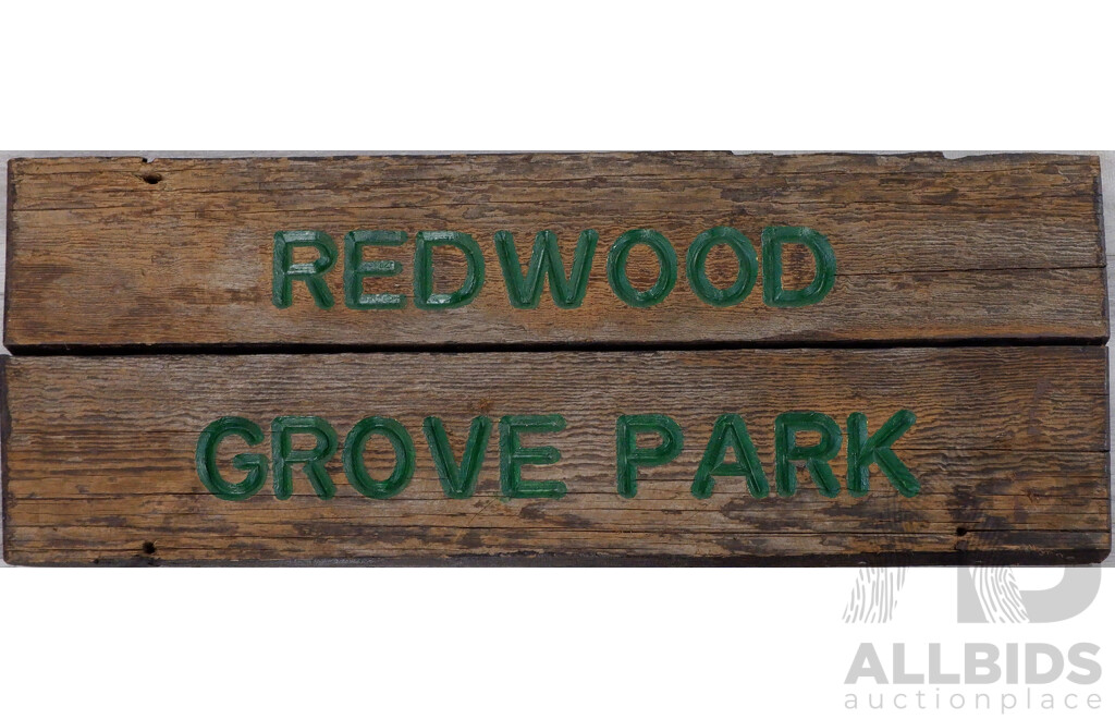 Rustic Timber Sign