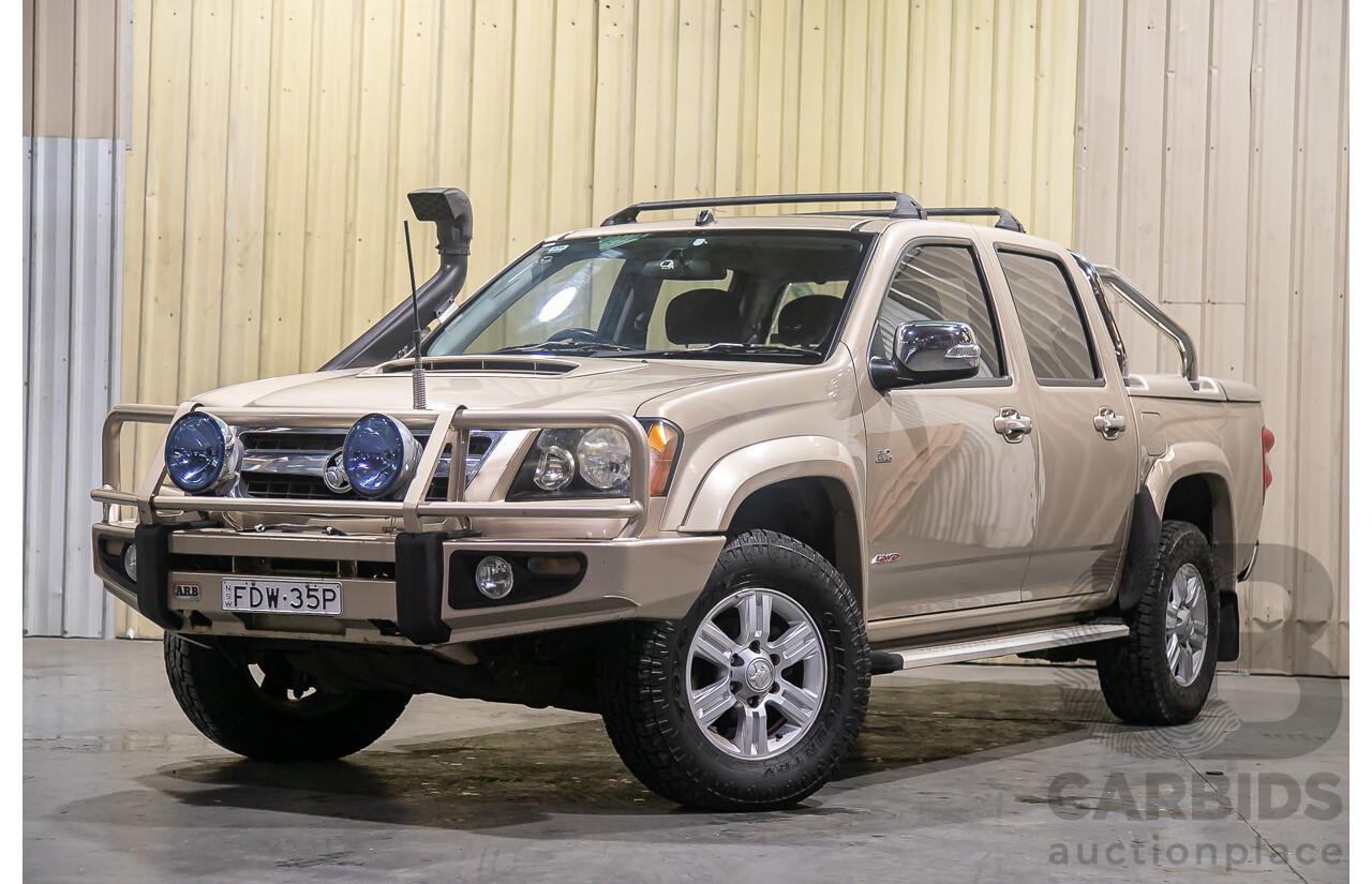 5/2008 Holden Colorado LT-R (4x4) RC Crew Cab P/Up Metallic Gold Turbo Diesel 3.0L