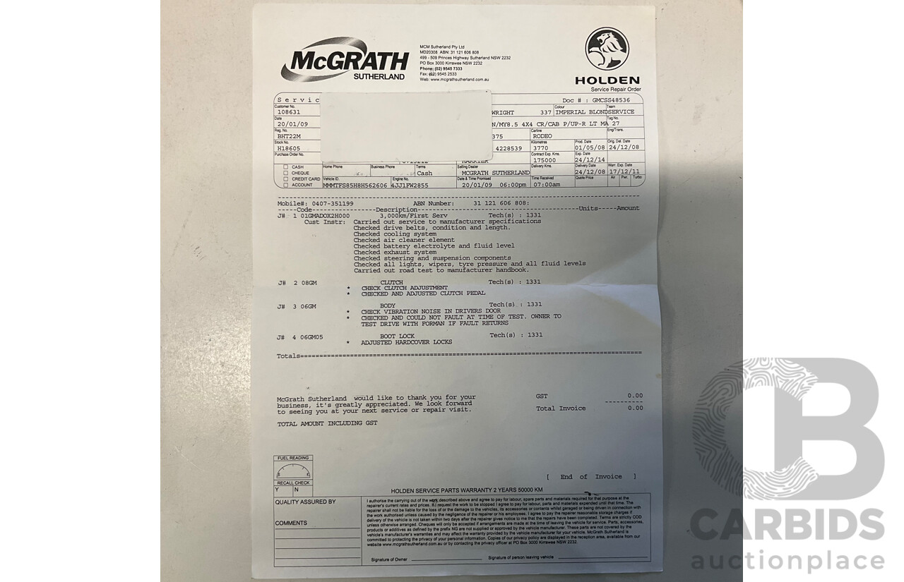 5/2008 Holden Colorado LT-R (4x4) RC Crew Cab P/Up Metallic Gold Turbo Diesel 3.0L