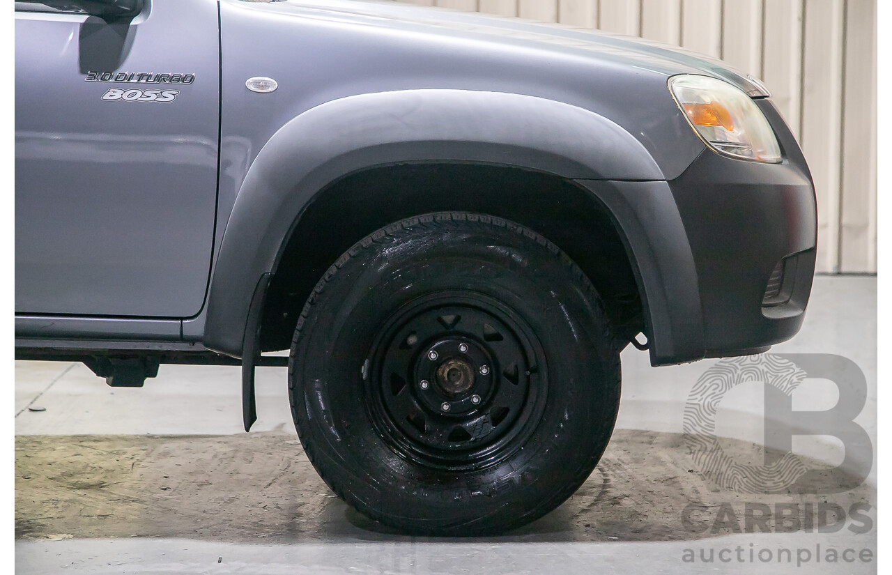 3/2011 Mazda Bt50 BOSS B3000 DX (4x2) 09 UPGRADE Dual Cab P/Up Grey Turbo Diesel 3.0L