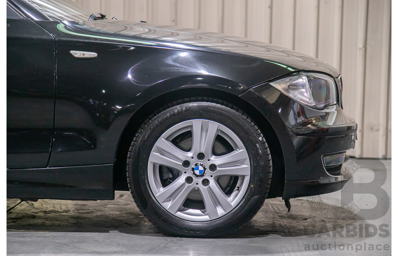 6/2010 BMW 118i E87 MY10 5d Hatchback Black 2.0L