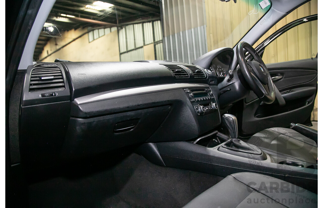 6/2010 BMW 118i E87 MY10 5d Hatchback Black 2.0L