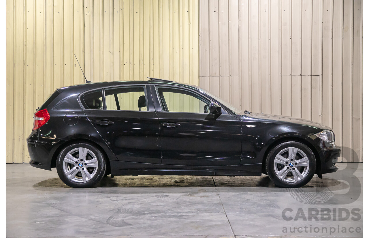 6/2010 BMW 118i E87 MY10 5d Hatchback Black 2.0L