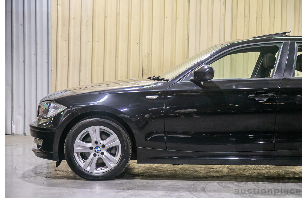 6/2010 BMW 118i E87 MY10 5d Hatchback Black 2.0L