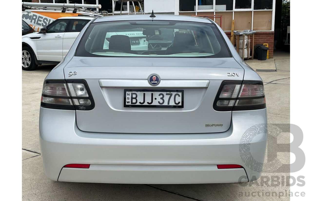 03/09 Saab 9-3 LINEAR 2.0t FWD MY08 4D Sedan Silver 2.0L