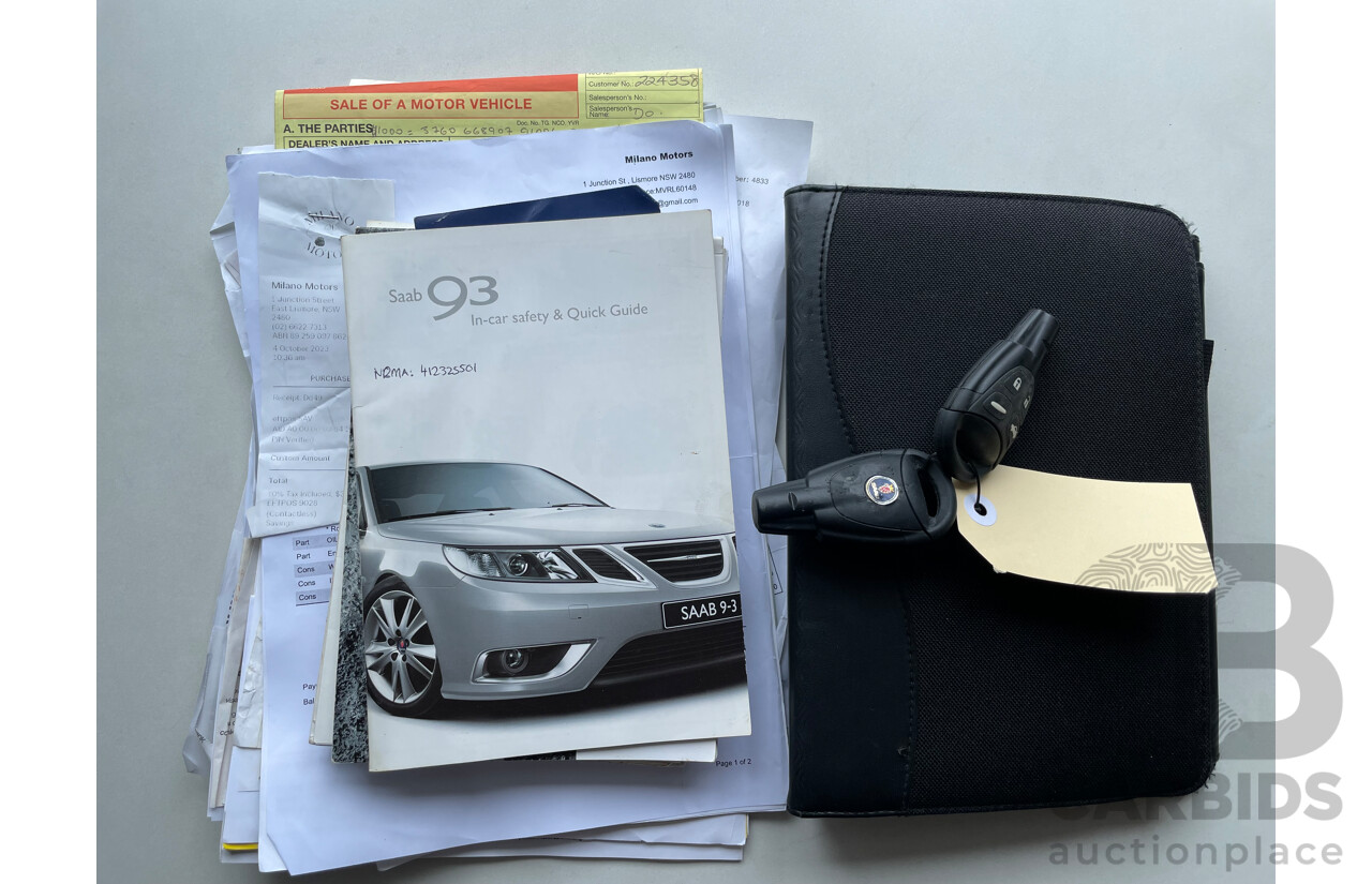 03/09 Saab 9-3 LINEAR 2.0t FWD MY08 4D Sedan Silver 2.0L