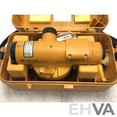 Topcon Optical Autolevel with Single Stage Flat Top Aluminium Surveyors Tripod