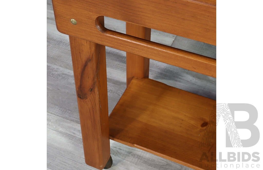 Butchers Block on Rolling Base