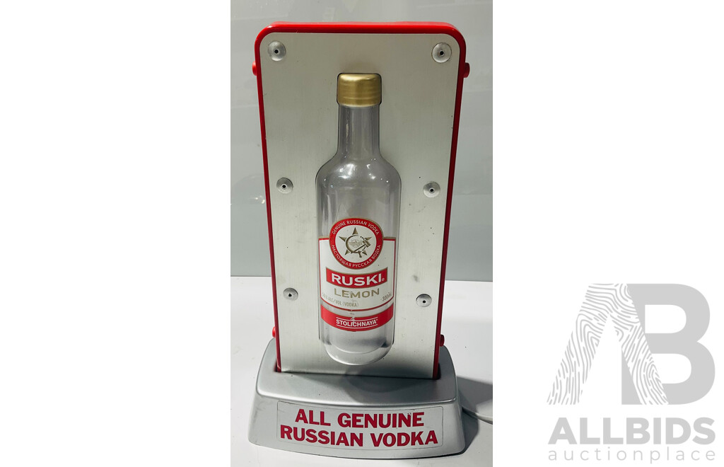 Vintage Ruski Lemon Electric Bar Display