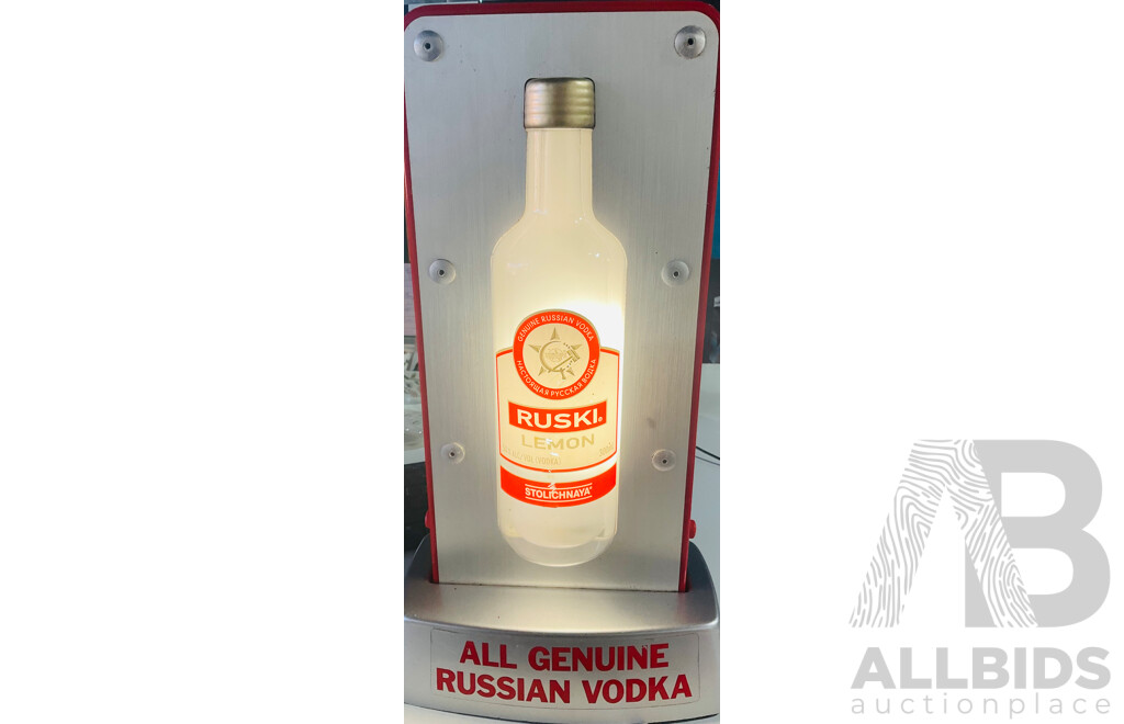 Vintage Ruski Lemon Electric Bar Display