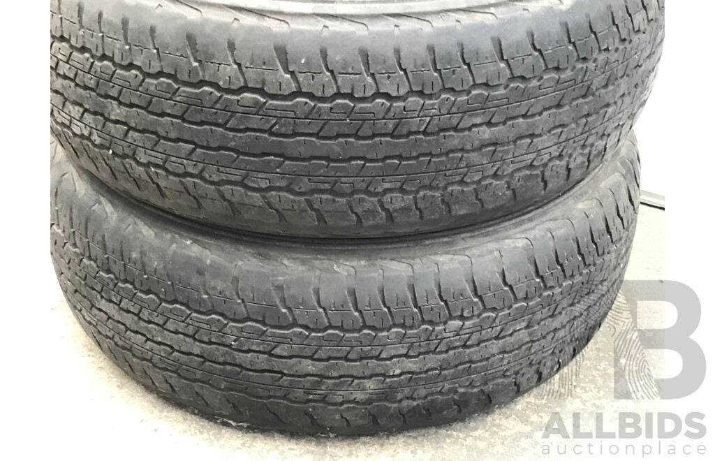 Ford Ranger 17 Inch Six Stud Alloy Wheels with Dunlop AT22 Tyres - Lot of Two