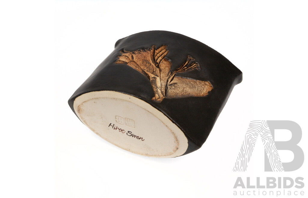 Australian Local Studio Pottery Vase by Hiroe Swen