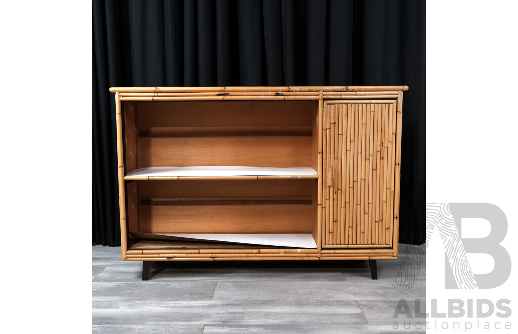 Vintage Bamboo Bar Unit
