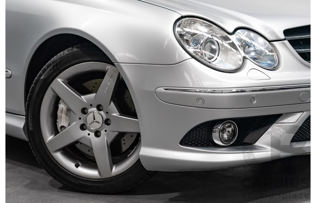 5/2008 Mercedes Benz CLK 280 Avantgarde AMG Pack C209 MY08 2d Coupe Iridium Silver Metallic V6 3.0L