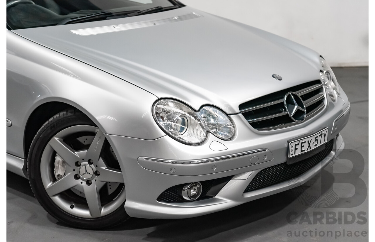 5/2008 Mercedes Benz CLK 280 Avantgarde AMG Pack C209 MY08 2d Coupe Iridium Silver Metallic V6 3.0L