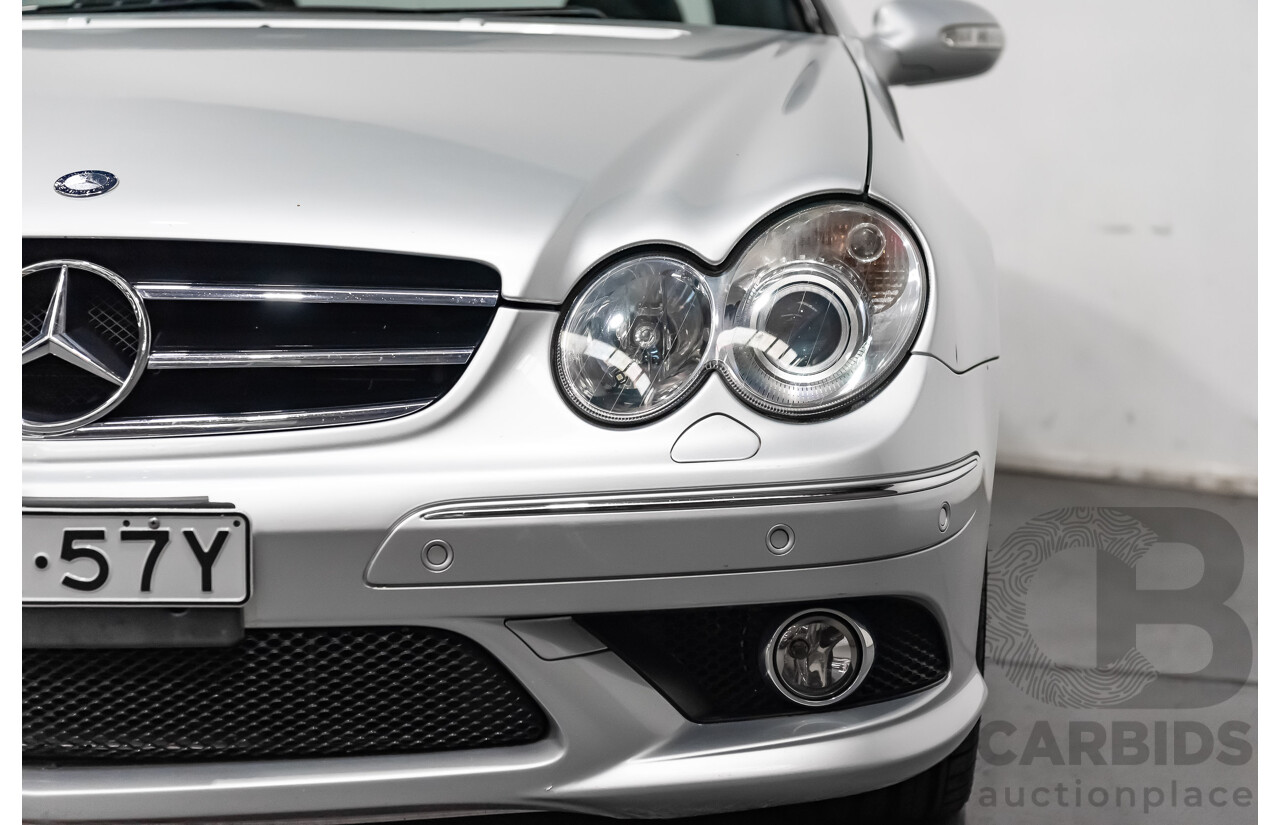 5/2008 Mercedes Benz CLK 280 Avantgarde AMG Pack C209 MY08 2d Coupe Iridium Silver Metallic V6 3.0L