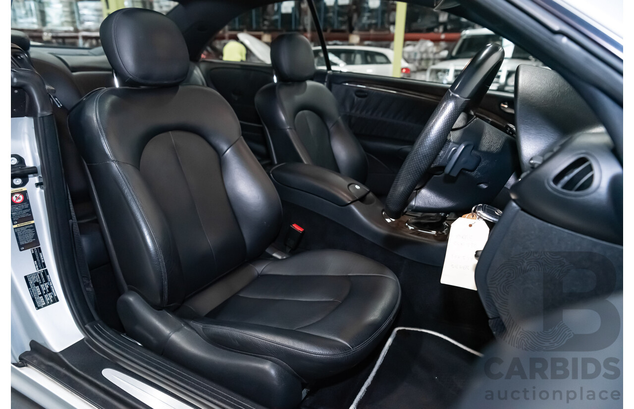 5/2008 Mercedes Benz CLK 280 Avantgarde AMG Pack C209 MY08 2d Coupe Iridium Silver Metallic V6 3.0L