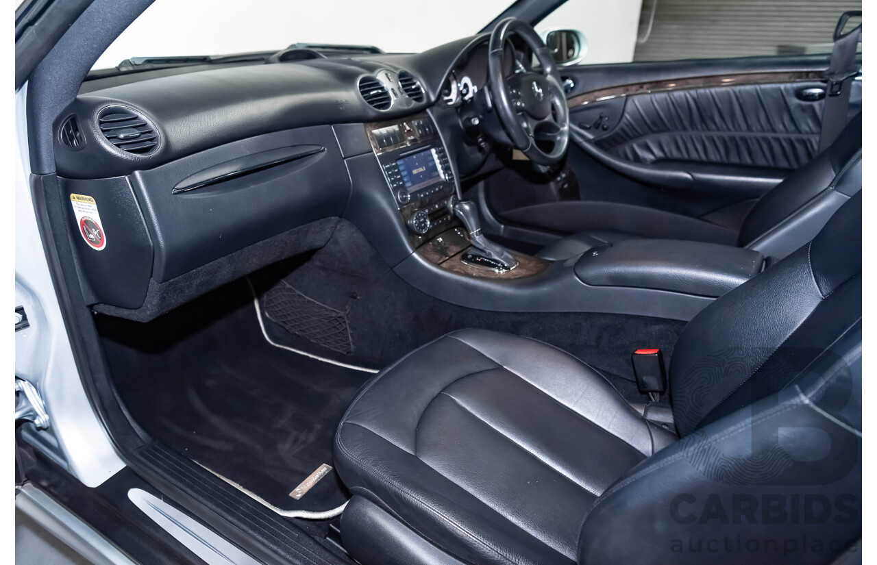 5/2008 Mercedes Benz CLK 280 Avantgarde AMG Pack C209 MY08 2d Coupe Iridium Silver Metallic V6 3.0L