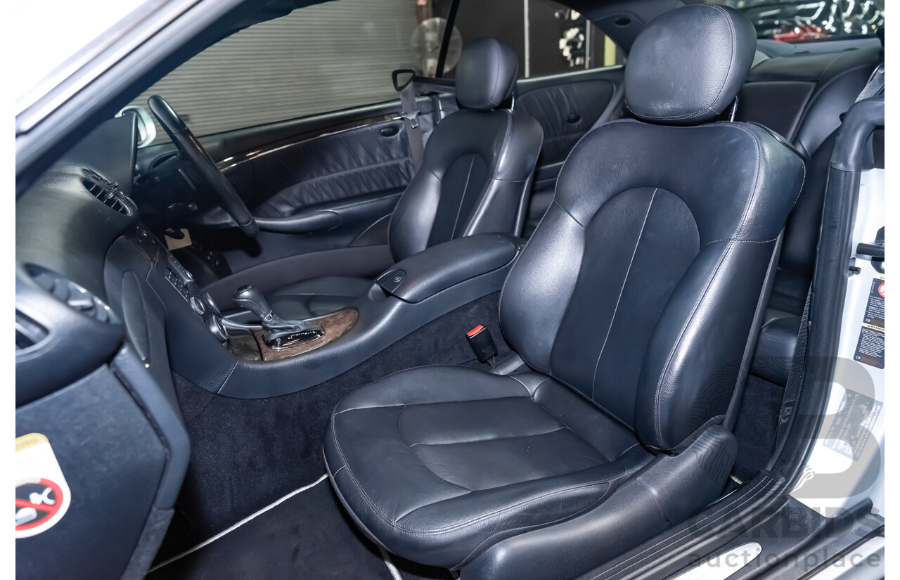 5/2008 Mercedes Benz CLK 280 Avantgarde AMG Pack C209 MY08 2d Coupe Iridium Silver Metallic V6 3.0L