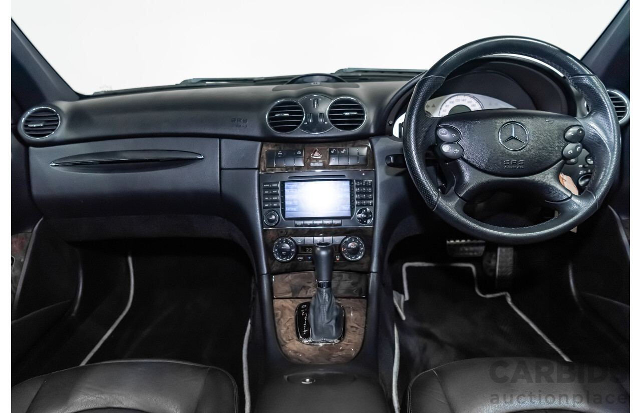 5/2008 Mercedes Benz CLK 280 Avantgarde AMG Pack C209 MY08 2d Coupe Iridium Silver Metallic V6 3.0L