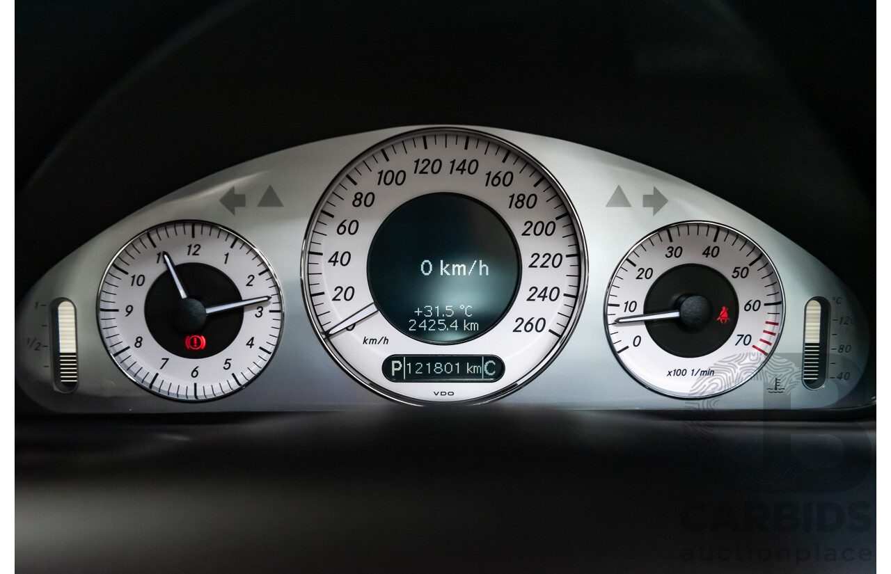 5/2008 Mercedes Benz CLK 280 Avantgarde AMG Pack C209 MY08 2d Coupe Iridium Silver Metallic V6 3.0L