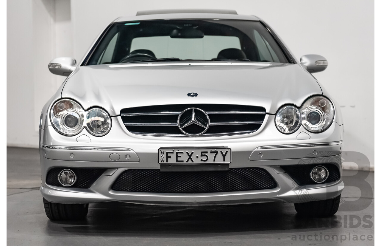 5/2008 Mercedes Benz CLK 280 Avantgarde AMG Pack C209 MY08 2d Coupe Iridium Silver Metallic V6 3.0L