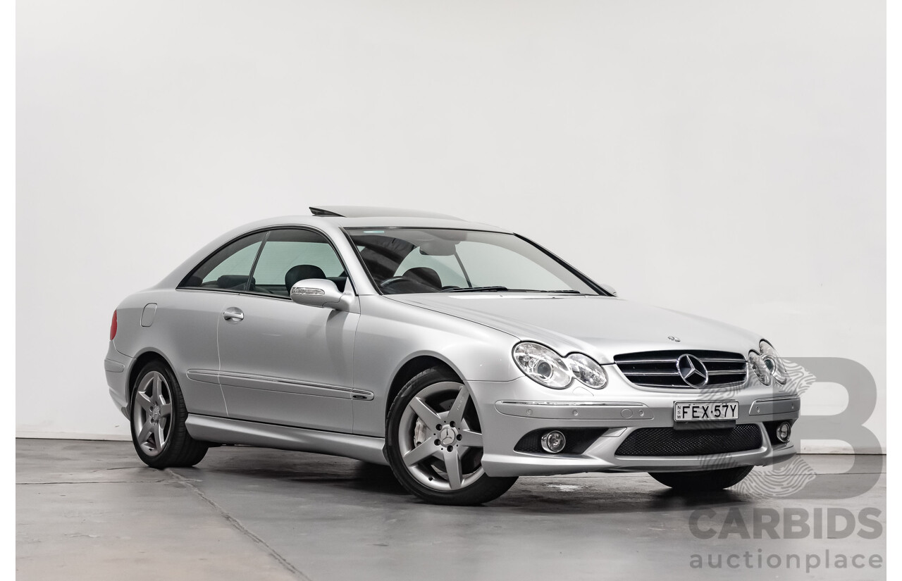 5/2008 Mercedes Benz CLK 280 Avantgarde AMG Pack C209 MY08 2d Coupe Iridium Silver Metallic V6 3.0L