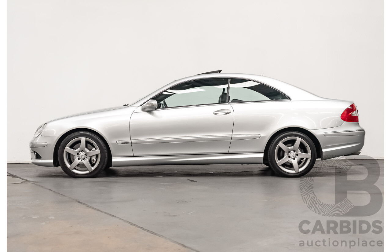 5/2008 Mercedes Benz CLK 280 Avantgarde AMG Pack C209 MY08 2d Coupe Iridium Silver Metallic V6 3.0L