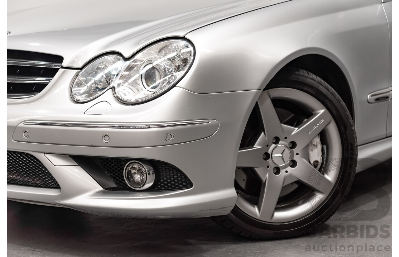 5/2008 Mercedes Benz CLK 280 Avantgarde AMG Pack C209 MY08 2d Coupe Iridium Silver Metallic V6 3.0L