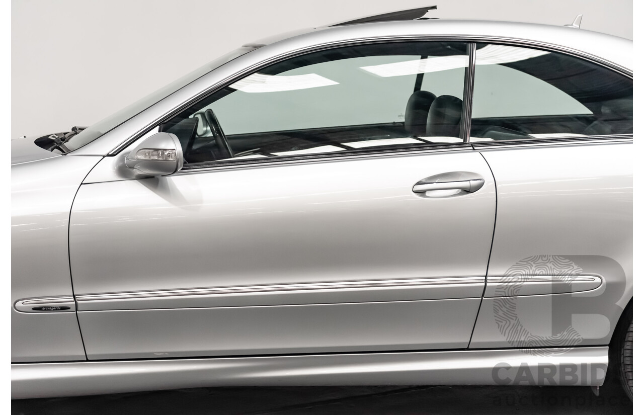 5/2008 Mercedes Benz CLK 280 Avantgarde AMG Pack C209 MY08 2d Coupe Iridium Silver Metallic V6 3.0L