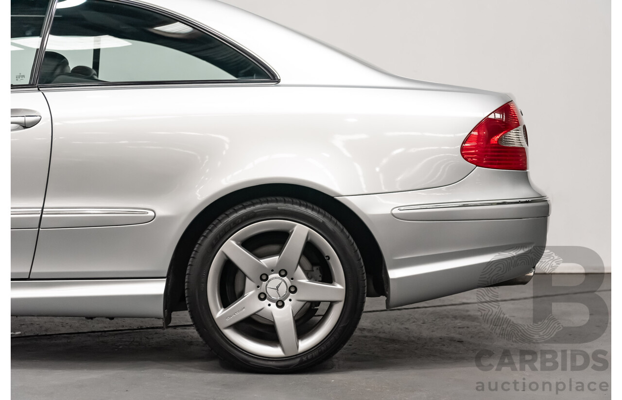 5/2008 Mercedes Benz CLK 280 Avantgarde AMG Pack C209 MY08 2d Coupe Iridium Silver Metallic V6 3.0L