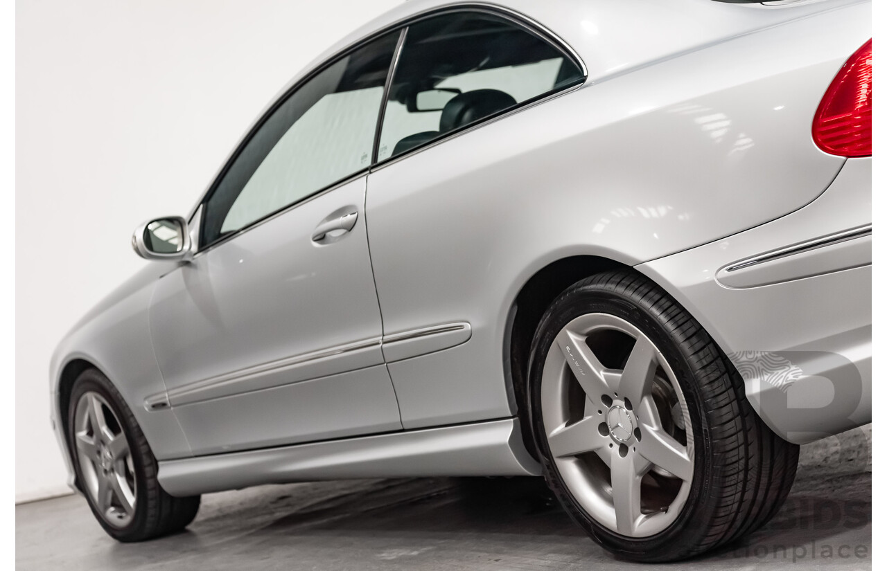5/2008 Mercedes Benz CLK 280 Avantgarde AMG Pack C209 MY08 2d Coupe Iridium Silver Metallic V6 3.0L