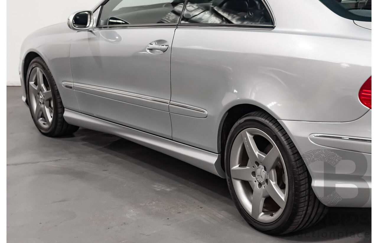 5/2008 Mercedes Benz CLK 280 Avantgarde AMG Pack C209 MY08 2d Coupe Iridium Silver Metallic V6 3.0L