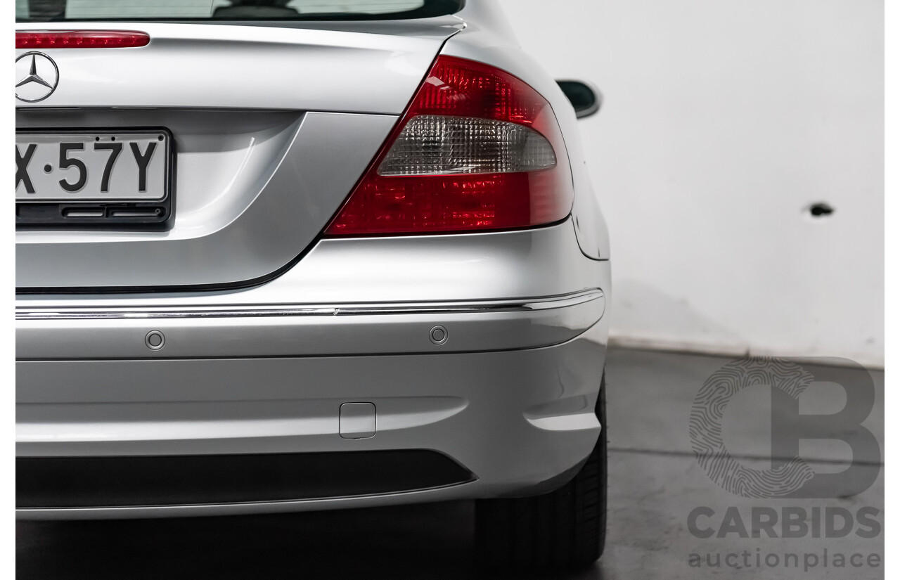 5/2008 Mercedes Benz CLK 280 Avantgarde AMG Pack C209 MY08 2d Coupe Iridium Silver Metallic V6 3.0L